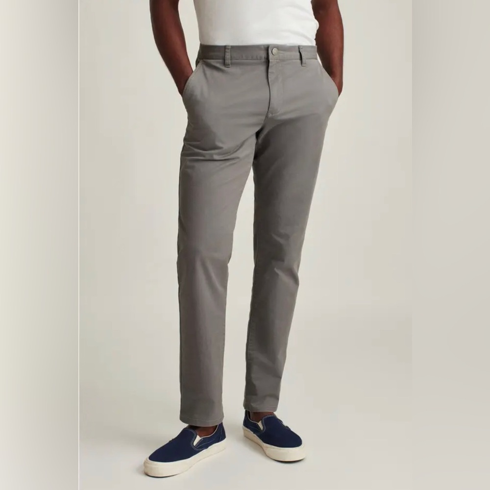 Bonobos Washed Chinos Straight Fit 38x34 Gray Pants